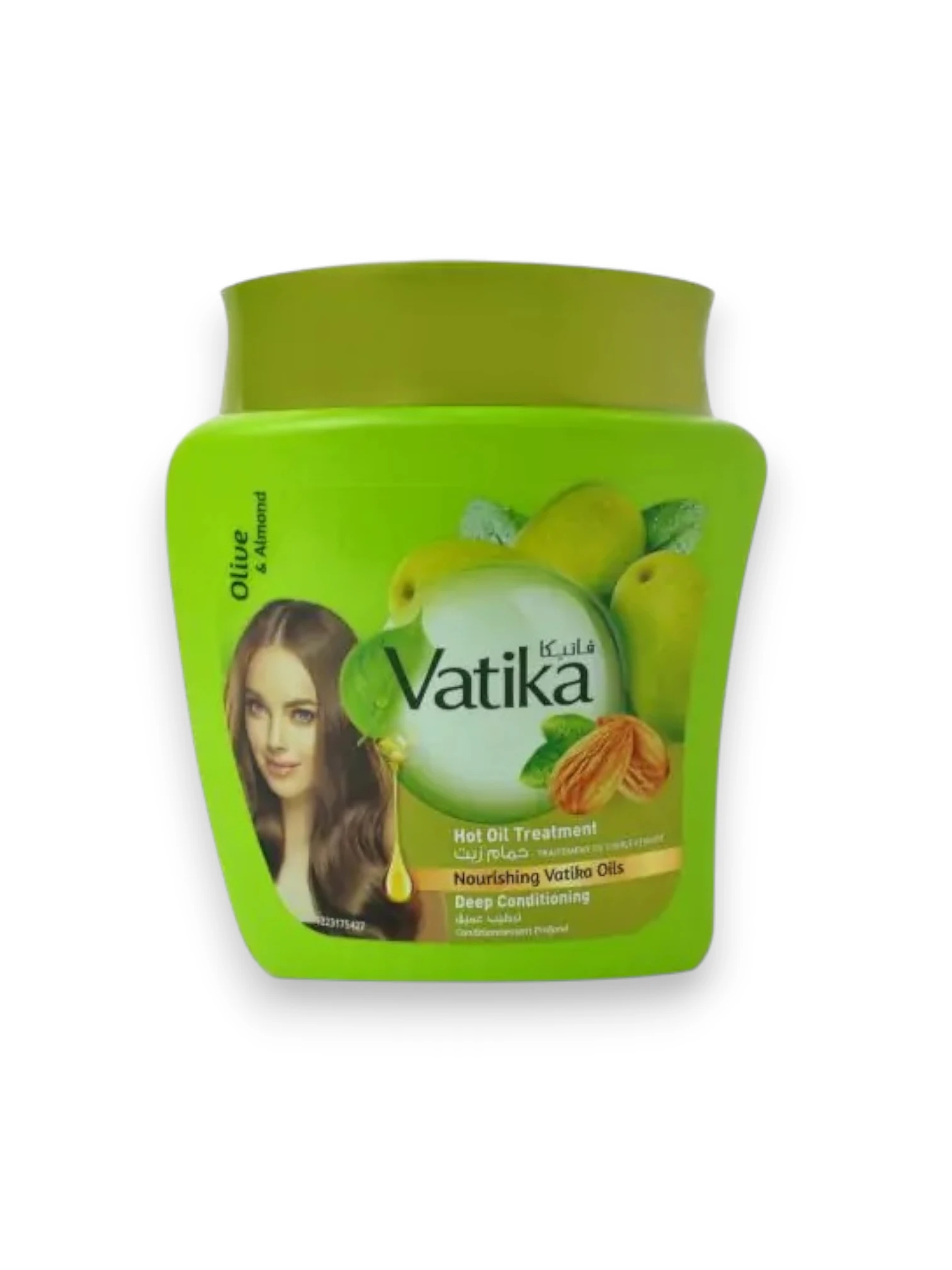 Vatika OLIVE & ALMOND Deep Conditioning Mask, Dabur (Ватика ОЛИВКА И МИНДАЛЬ Маска ГЛУБОКОЕ УВЛАЖНЕНИЕ для тусклых сухих и повреждённых волос, Дабур), 500 г.