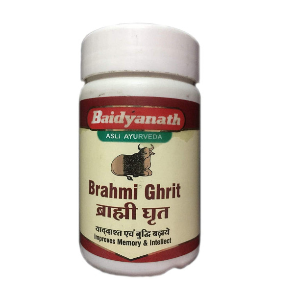 BRAHMI GHRIT Improves Memory & Intellect, Baidyanath (БРАМИ ГРИТ для улучшения памяти и интеллекта, Бадьянатх), 100 г.