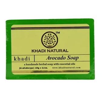 AVOCADO SOAP Handmade Herbal Soap With Essential Oils, Khadi Natural (АВОКАДО Мыло ручной работы с эфирными маслами, Кхади), 125 г.