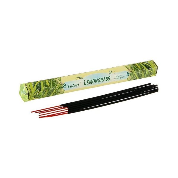 Tulasi LEMONGRASS Exotic Incense Sticks, Sarathi (Туласи благовония ЛЕМОНГРАСС, Саратхи), уп. 20 палочек.