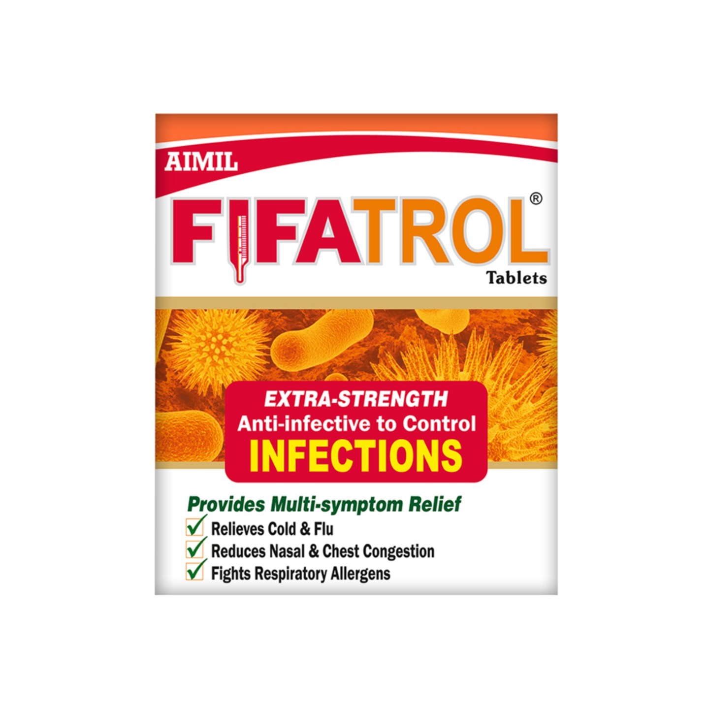 FIFATROL Tablets, Aimil (ФИФАТРОЛ таблетки, от простуды и гриппа, Аимил), 30 таб.