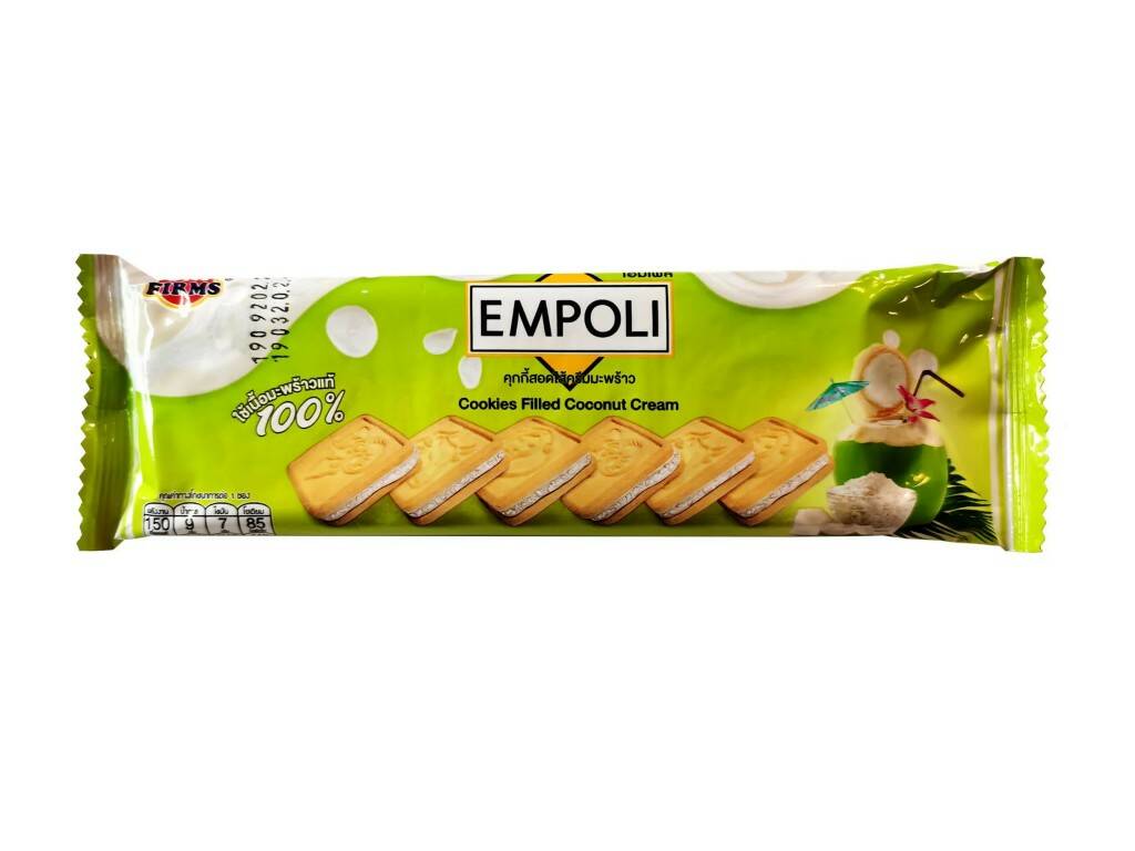 Cookies Filled Coconut Cream, Empoli (Печенье с кокосовым кремом), 30 г.