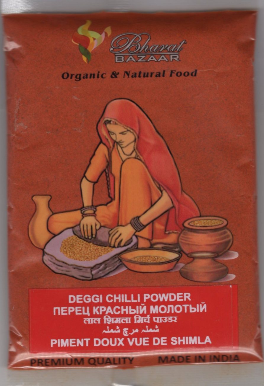 DEGGI CHILLI (MIRCH) POWDER Bharat Bazaar (Перец Красный Молотый, Бхарат Базар), 100 г.