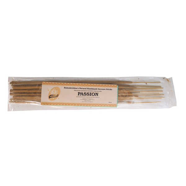 PASSION Ramakrishna's Natural Handmade Incense Sticks (СТРАСТЬ натуральные благовония ручной работы, Рамакришна), 20 г.