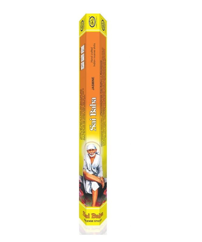 SAI BABA JASMINE Incense Sticks, Cycle Pure Agarbathies (САИ БАБА ЖАСМИН ароматические палочки, Сайкл Пьюр Агарбатис), уп. 20 палочек.