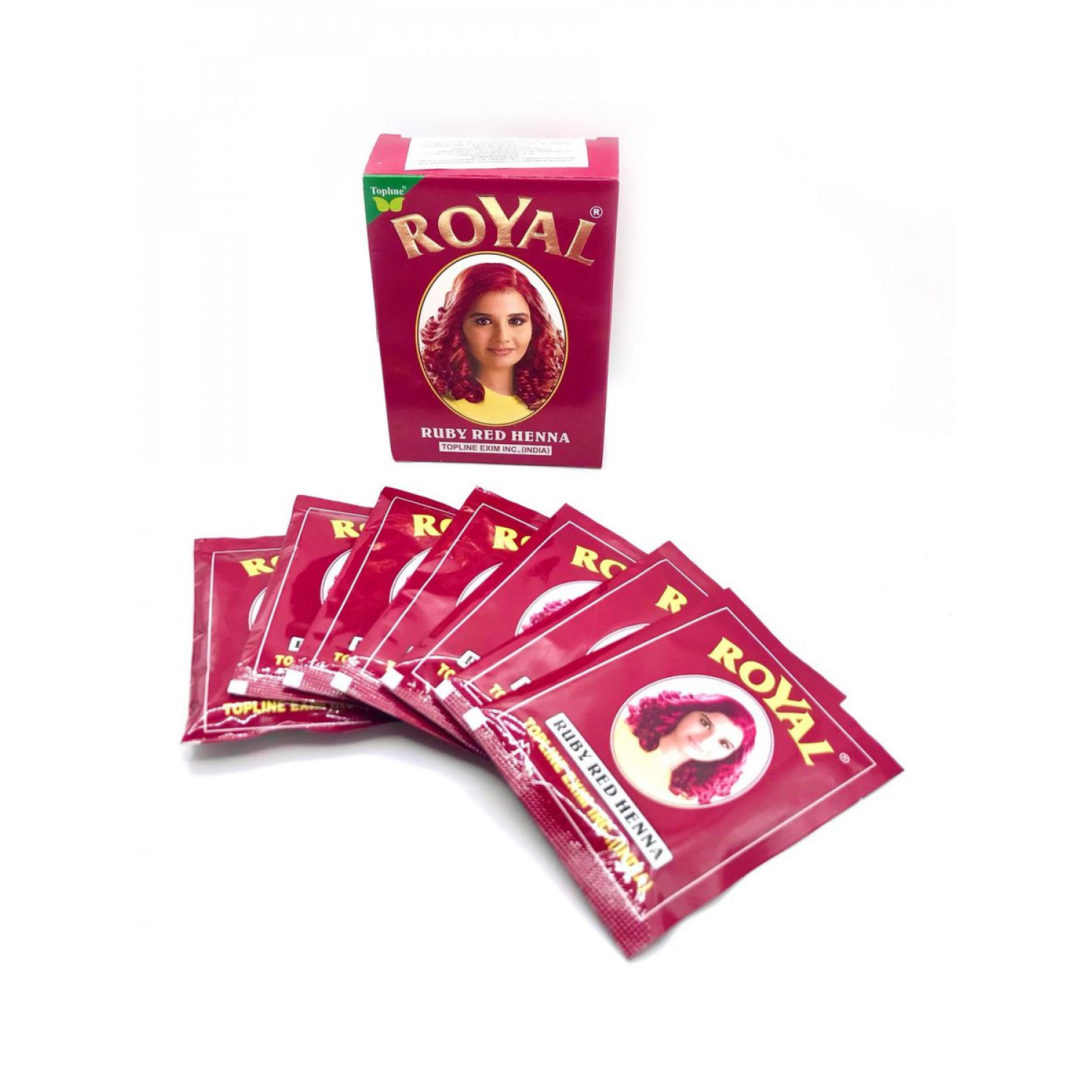 ROYAL RUBY RED Henna, Topline Exim Inc. (Роял РУБИНОВЫЙ КРАСНЫЙ хна, Топлайн), 70 г.