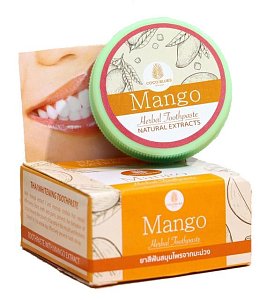 MANGO Herbal Toothpaste, Coco Blues (Травяная зубная паста с ЭКСТРАКТОМ МАНГО, Коко Блю), 30 г.