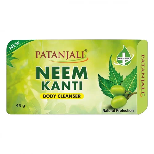 NEEM KANTI Body Cleanser, Patanjali (НИМ мыло для тела, Патанджали), 45 г.