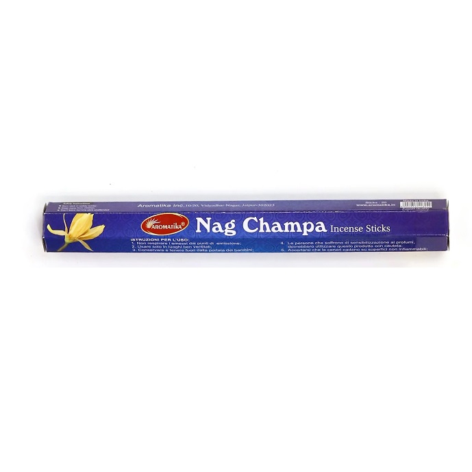 Aromatika NAG CHAMPA Incense Sticks (НАГ ЧАМПА ароматические палочки, Ароматика), шестигранник, 20 г.