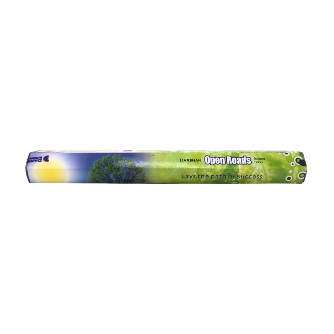 Darshan OPEN ROADS Incense Sticks (Благовония Даршан ОТКРЫТЫЕ ДОРОГИ), шестигранник 20 палочек.