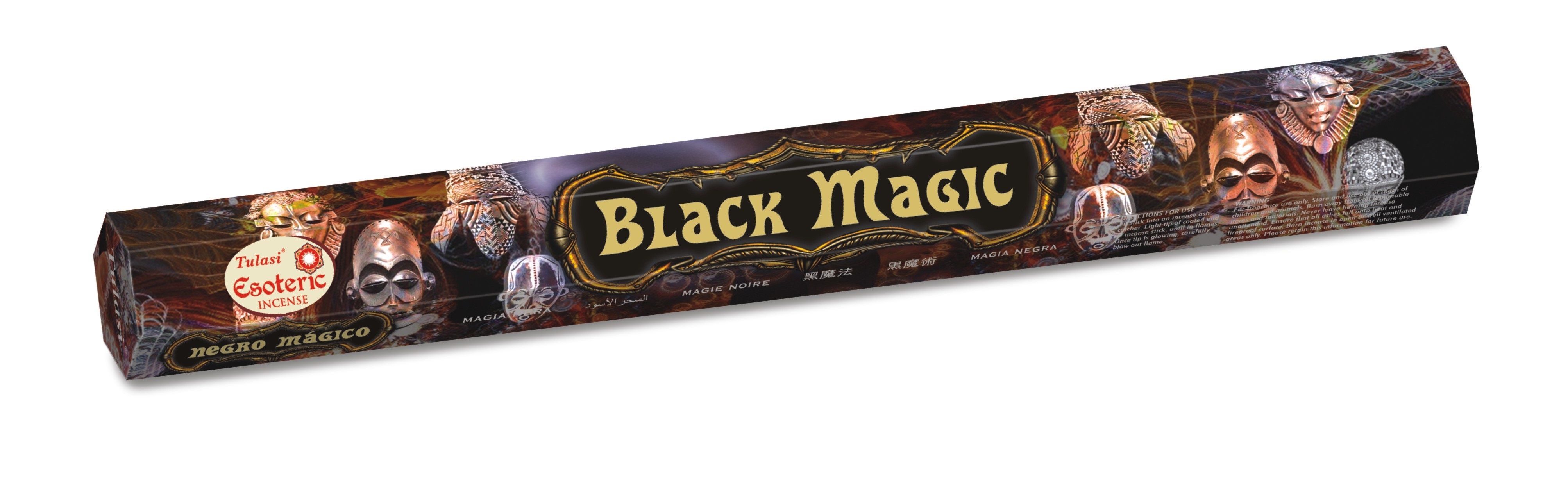 Tulasi BLACK MAGIC Esoteric Incense, Sarathi (Туласи благовония ЧЁРНАЯ МАГИЯ, Саратхи), уп. 20 палочек.