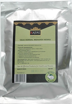 True Herbal Mehandi Henna BLACK, Kajal (Натуральная хна для мехенди ЧЁРНАЯ, Каджал), 100 г. - СРОК ГОДНОСТИ ДО 30 ИЮНЯ 2024 ГОДА