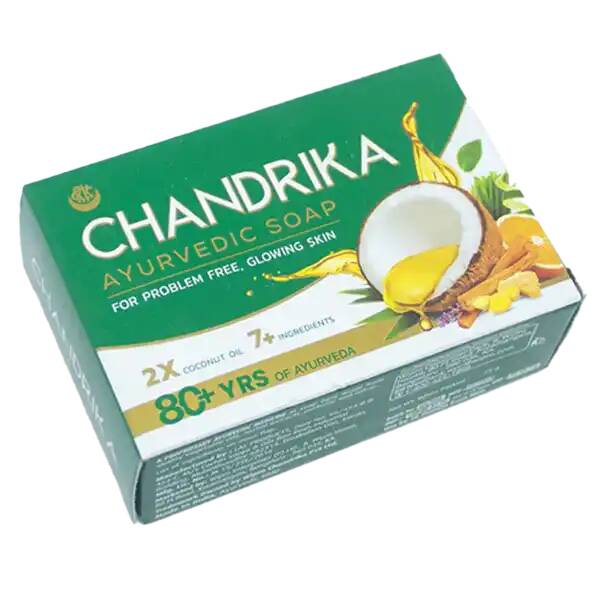 CHANDRIKA Ayurvedic Soap, Active Ayurveda (ЧАНДРИКА мыло аюрведическое для лица, ванны и тела), 75 г.