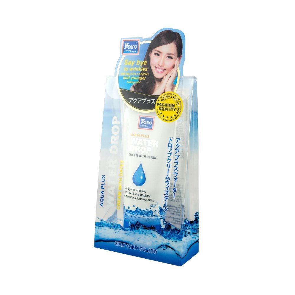 Aqua Plus WATER DROP Cream With Dates, Yoko (Крем для лица увлажняющий С КАПЛЯМИ ВОДЫ), 50 г.