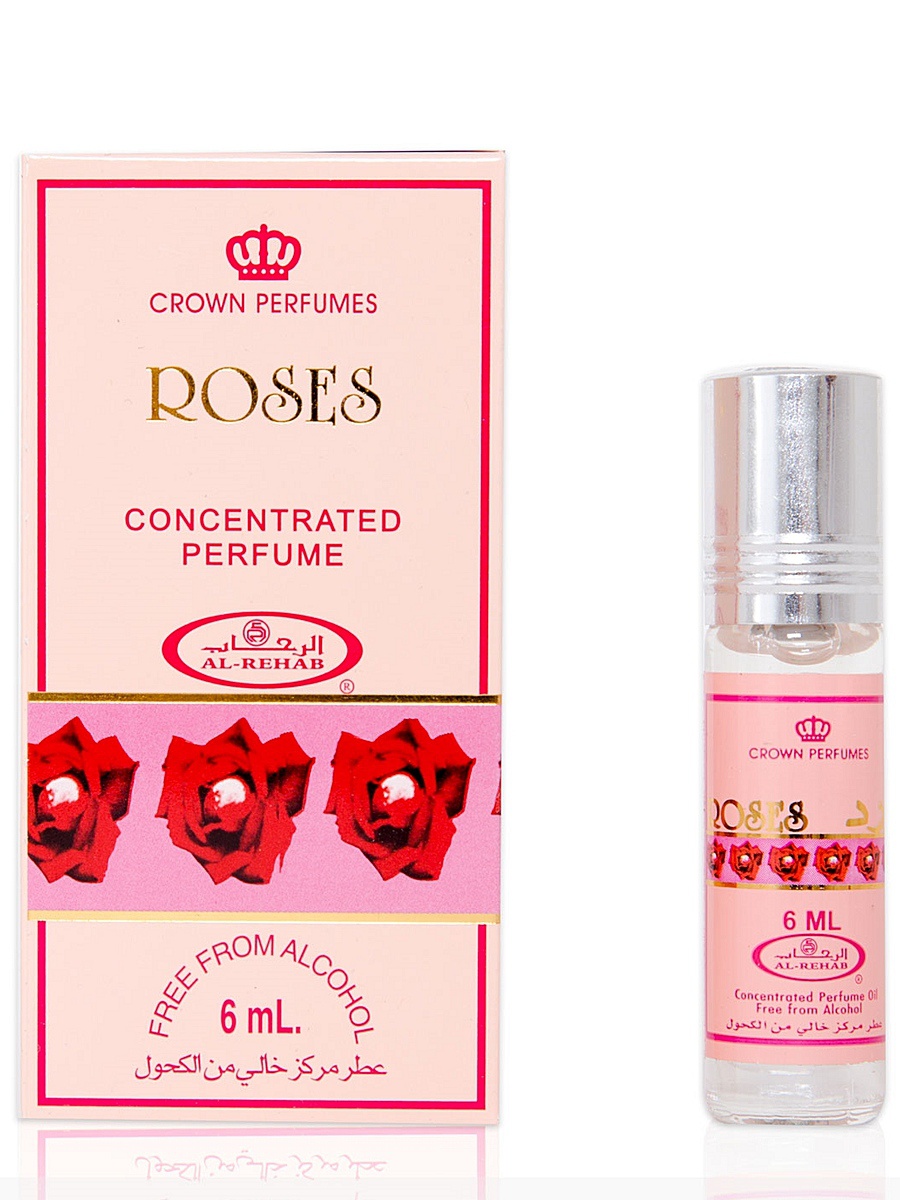 Al-Rehab Concentrated Perfume ROSES (Масляные арабские духи РОЗЫ, Аль-Рехаб), 6 мл.