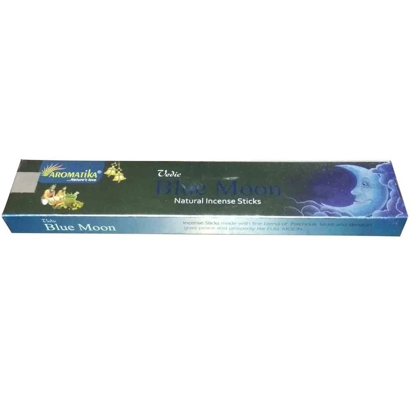 Vedic BLUEMООN Natural Incense Sticks, Aromatika (ГОЛУБАЯ ЛУНА натуральные ароматические палочки, Ароматика), 15 г.
