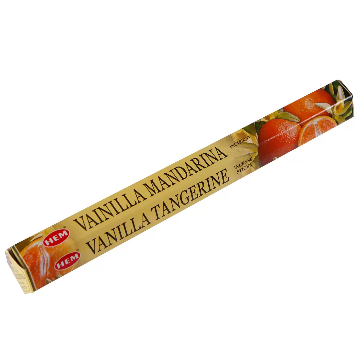 Hem Incense Sticks VANILLA TANGERINE (Благовония ВАНИЛЬ и МАНДАРИН, Хем), уп. 20 палочек.