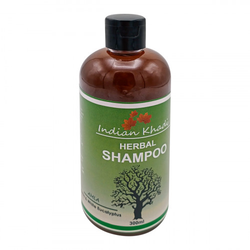 Herbal Shampoo AMLA & WHITE EUCALYPTUS, Indian Khadi (Травяной шампунь АМЛА И ЭКЛИПТА БЕЛАЯ), 300 мл.