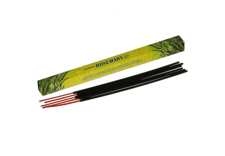 Darshan ROSEMARY Incense Sticks (Благовония Даршан РОЗМАРИН), шестигранник 20 палочек.