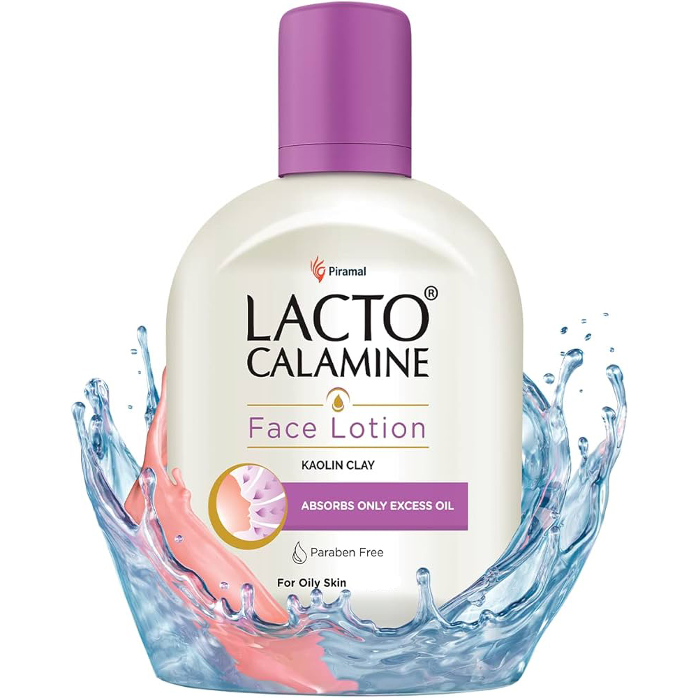 Face Lotion LACTO CALAMINE Kaolin clay, for Oily Skin, Piramal (Лосьон для проблемной кожи ЛАКТО КАЛАМИН, для жирной кожи, Пирамал), 120 мл.