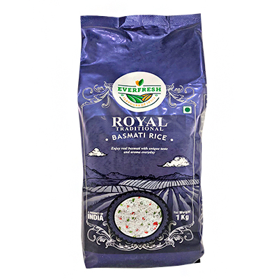 ROYAL Traditional Basmati Rice, Everfresh (РОЯЛ традиционный басмати рис, Эверфреш), 1 кг.