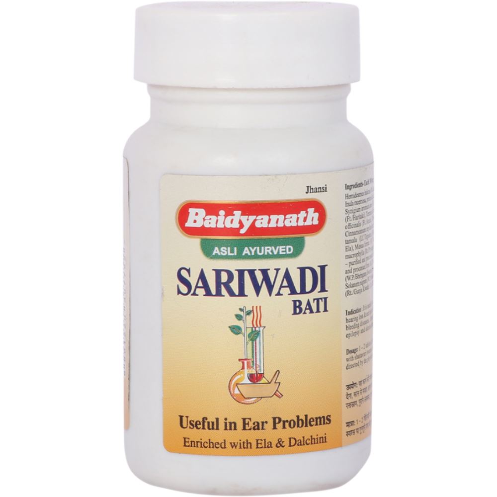 SARIWADI BATI, Baidyanath (САРИВАДИ БАТИ, при проблемах со слухом, Бадьянатх), 80 таб.