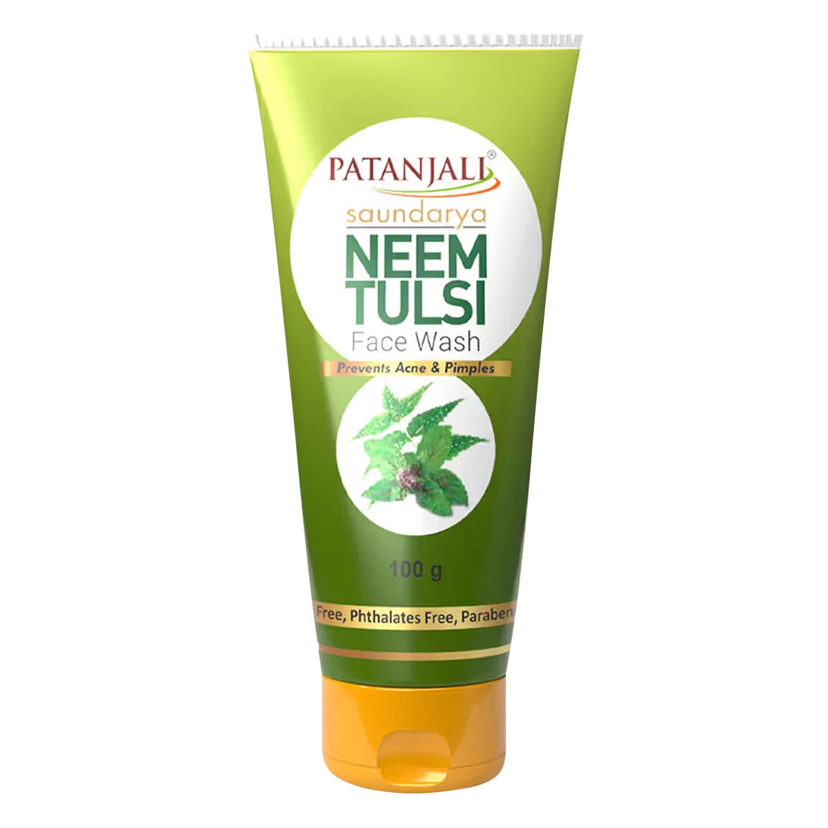 Saundarya NEEM TULSI Face Wash, Patanjali (Саундарья НИМ И ТУЛСИ средство для умывания, Патанджали), 100 г.