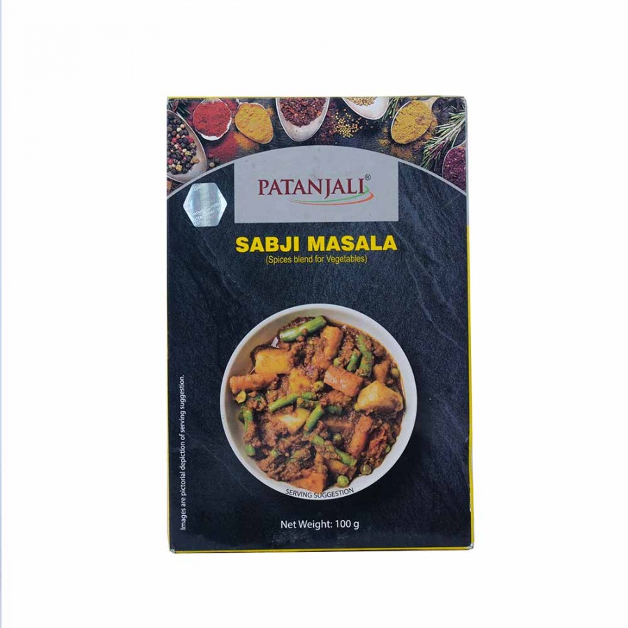 SABJI MASALA (Spices blend for Vegetables), Patanjali (Смесь специй САБДЖИ МАСАЛА - для Овощей, Патанджали), 100 г.