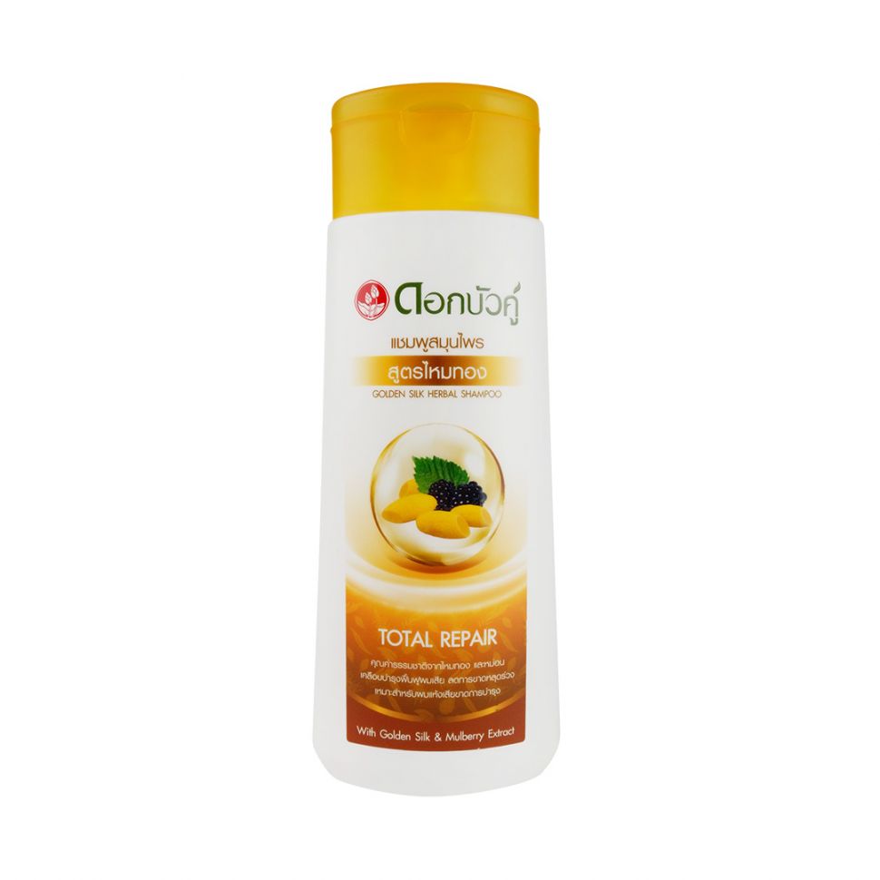 Dok Bu TOTAL REPAIR Golden Silk Herbal Shampoo, Twin Lotus (Травяной шампунь для волос ЗОЛОТОЙ ШЕЛК, Твин Лотус), 130 мл.