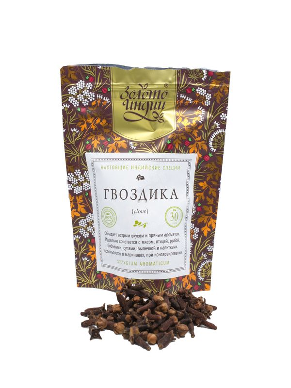 ГВОЗДИКА clove (syzygium aromaticum), Золото Индии, 30 г.