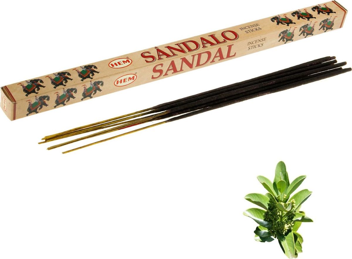 Hem Incense Sticks SANDAL (Благовония САНДАЛ, Хем), уп. 8 палочек.