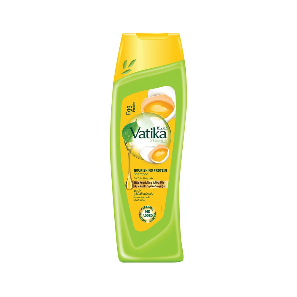 Vatika EGG PROTEIN Nourishing Protein Shampoo, Dabur (Ватика ЯИЧНЫЙ ПРОТЕИН Шампунь ПИТАЮЩИЙ ПРОТЕИН для тонких и ослабленных волос, Дабур), 200 мл.