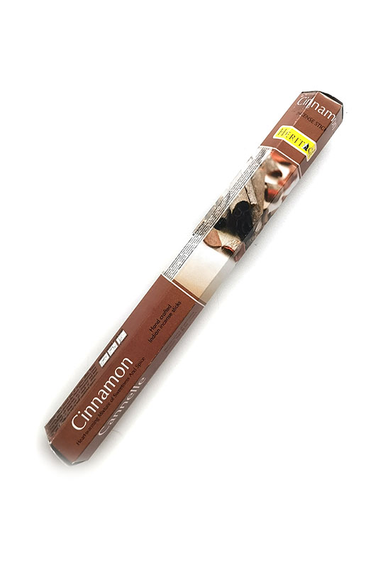 Heritage CINNAMON Incense Sticks, Cycle Pure Agarbathies (КОРИЦА ароматические палочки, Сайкл Пьюр Агарбатис), уп. 20 палочек.