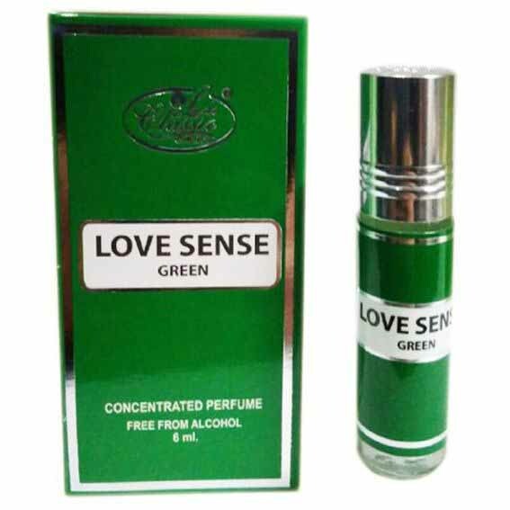 La de Classic Concentrated Perfume LOVE SENSE GREEN (Масляные арабские духи ЛАВ СЕНС ГРИН (унисекс), Ла Де Классик), 6 мл.