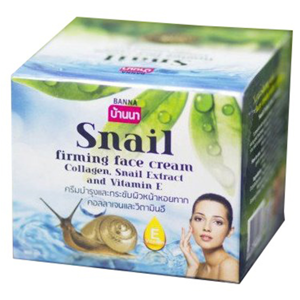 SNAIL Firming Face Cream, Banna (Антивозрастной крем для лица С ЭКСТРАКТОМ УЛИТОЧНОГО СЕКРЕТА, Банна), 100 мл.