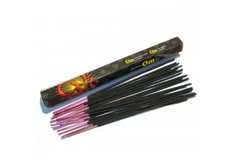 Darshan OM Incense Sticks (Благовония Даршан ОМ), шестигранник 20 палочек.