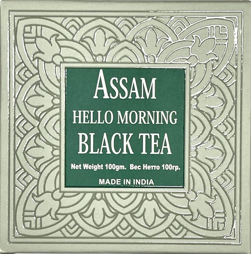 ASSAM Hello Morning, BLACK TEA, Bharat Bazaar (АССАМ, Черный Чай, ПРИВЕТ УТРО, Бхарат Базар), 100 г.