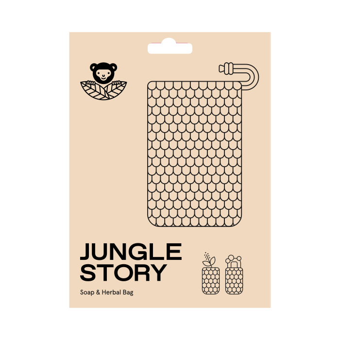 Soap & Herbal Bag, Jungle Story (СИЗАЛЕВЫЙ МЕШОЧЕК мочалка для заваривания трав), 1 шт.