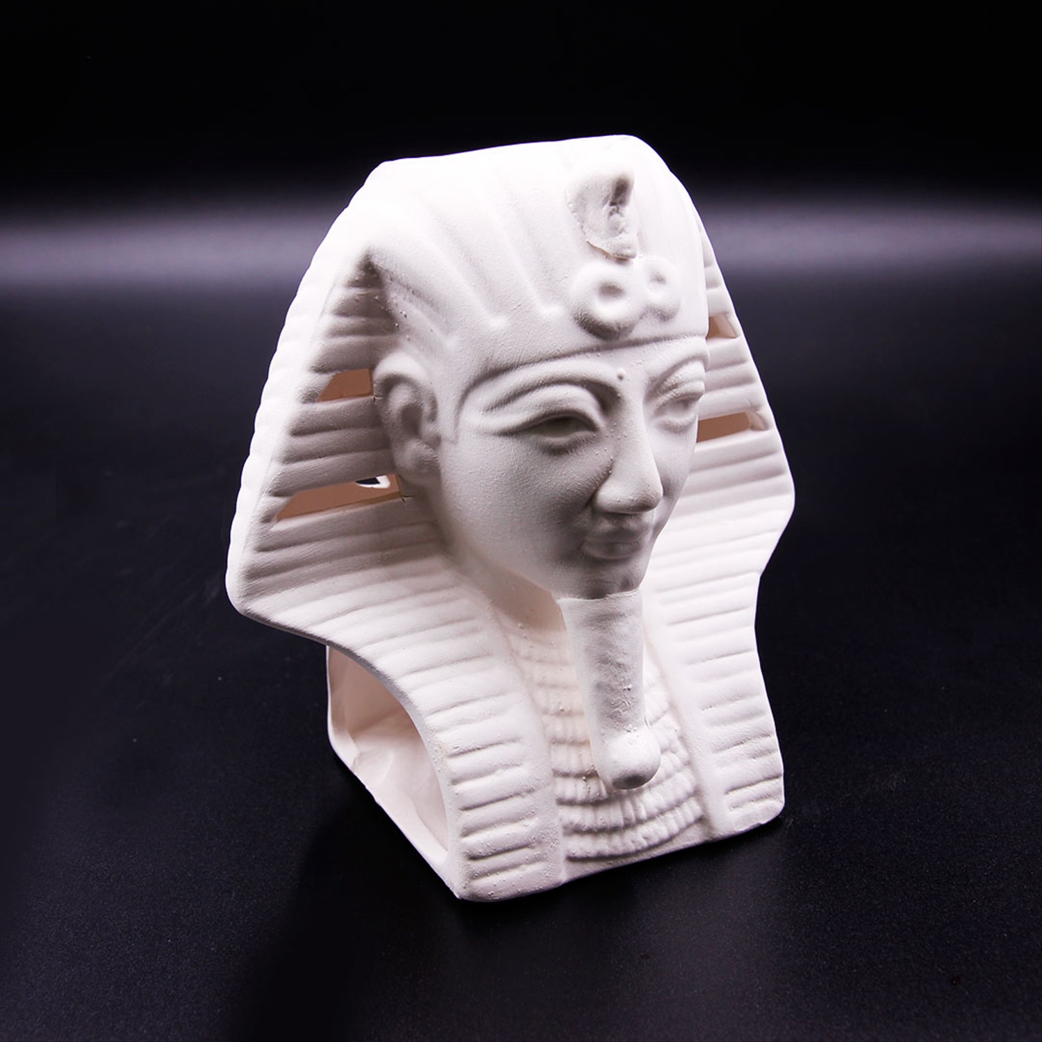 Аромалампа "Фараон белоснежный" (Керамика, нелакированный), 13 см.
