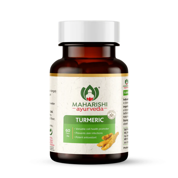 TURMERIC Made with Organic capsule, Maharishi Ayurveda (КУРКУМА, для здоровья суставов и иммунитета, Махариши Аюрведа), 60 капс.