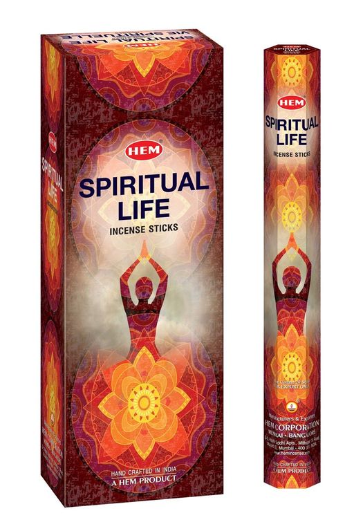 Hem Incense Sticks SPIRITUAL LIFE (Благовония, ДУХОВНАЯ ЖИЗНЬ, Хем), уп. 20 палочек.