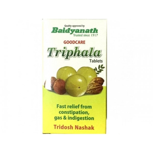 TRIPHALA Good Care, Baidyanath (ТРИФАЛА гудкэа, Байдьянатх), 100 таб.