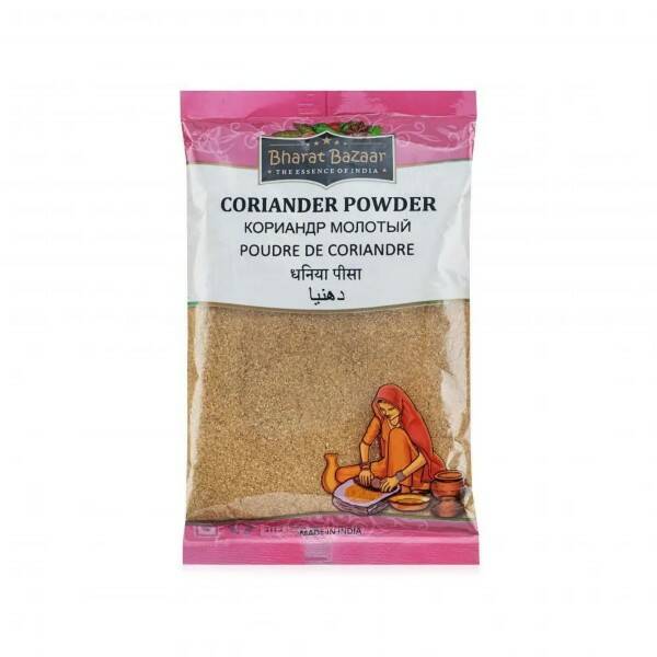CORIANDER POWDER (Dhaniya Powder), Bharat Bazaar (Кориандр Молотый (Дхания), Бхарат Базар), 100 г.