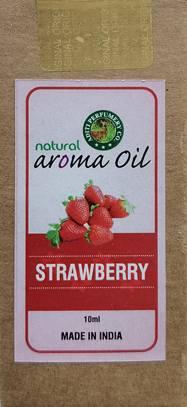 STRAWBERRY Natural Aroma Oil, Aditi Perfumery (КЛУБНИКА натуральное ароматическое масло), 10 мл.