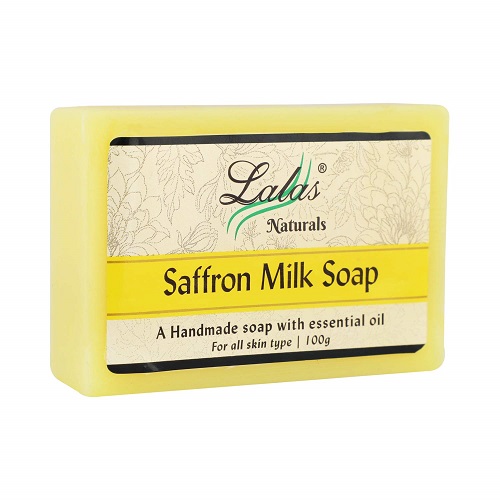 SAFFRON MILK SOAP A Handmade Soap With Essential Oil, Lalas (ШАФРАН И МОЛОКО мыло ручной работы с эфирными маслами, Лалас), 100 г.