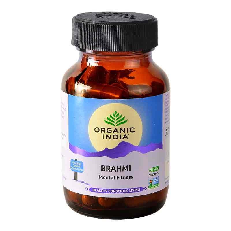BRAHMI Mental Fitness, Organic India (БРАХМИ (БРАМИ), тоник для мозга, Органик Индия), 60 капс.