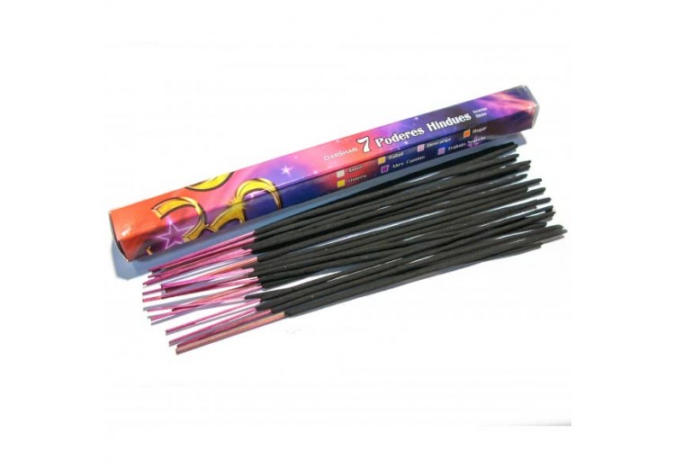 Darshan 7 POWERS HINDUS Incense Sticks (Благовония Даршан 7 ИНДУИСТСКИХ СИЛ), шестигранник 20 палочек.