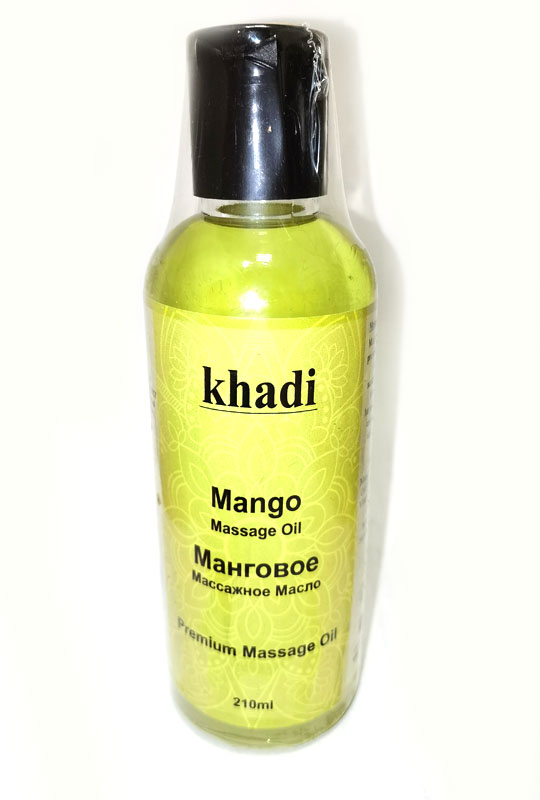 MANGO Massage Oil, Khadi (МАНГОВОЕ массажное масло, Кхади), 210 мл.