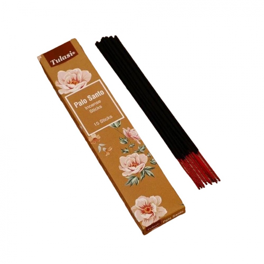 Tulasi PALO SANTO Incense Sticks, Sarathi (Туласи ПАЛО САНТО благовония палочки, Саратхи), 15 палочек.