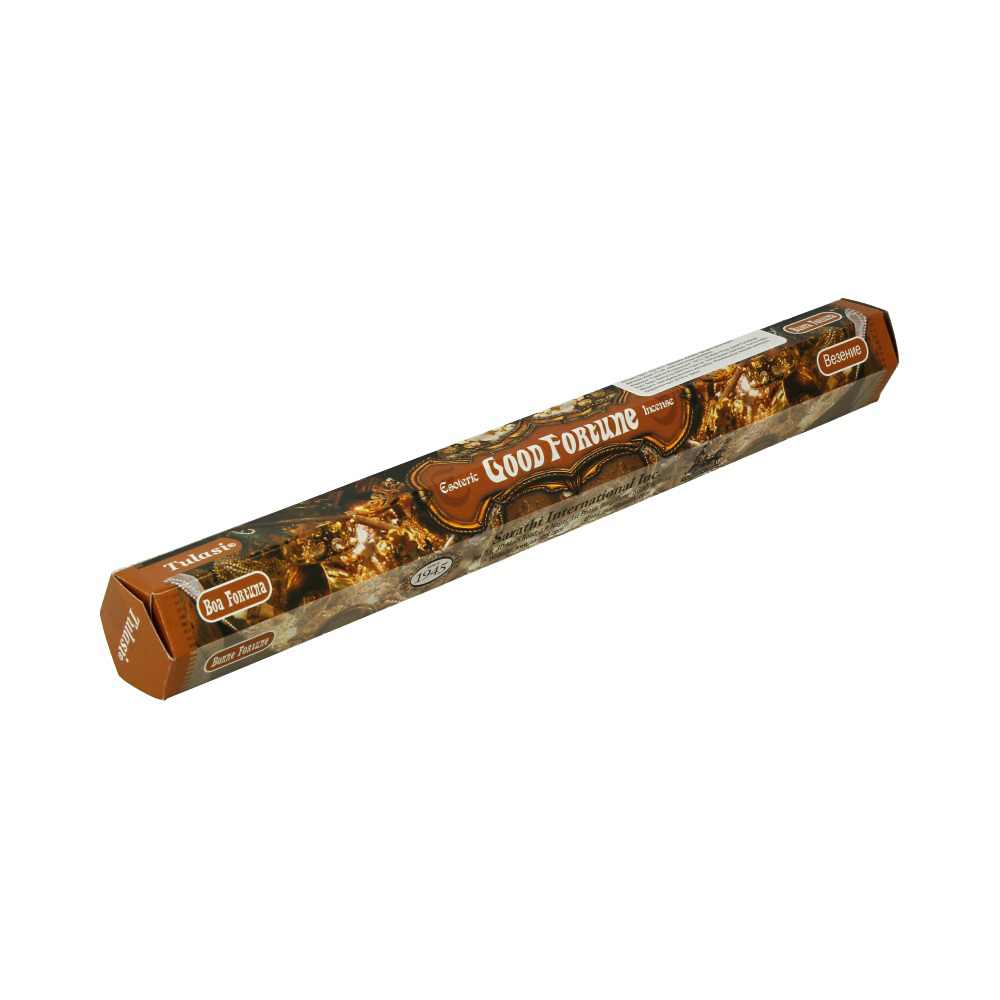 Tulasi GOOD FORTUNE Esoteric Incense Sticks, Sarathi (Туласи благовония ВЕЗЕНИЕ, Саратхи), уп. 20 палочек.